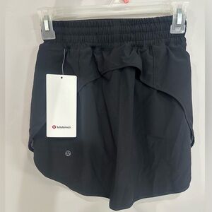 Lululemon High Rise Hotty Hot Skirt - Black, Size 2, Brand New with Tags